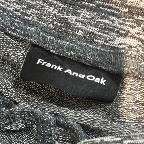 Frank & Oak Gray Men's Knit Joggers with Tapered Leg Heathered Grey Size Large - Picture 6 of 9